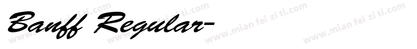 Banff Regular字体转换